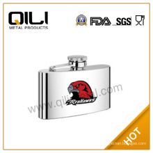 3oz eagle hip flask whisky with logo water transfer